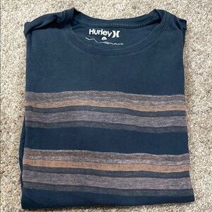 Hurley Navy Striped Tee